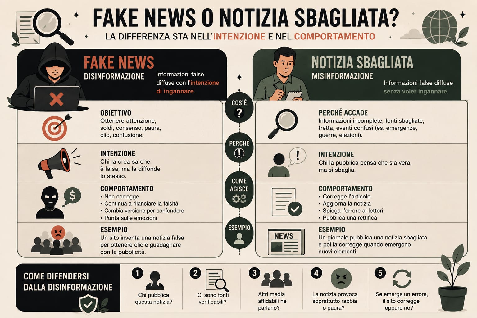 Fake news o notizia sbagliata: qual è la differenza?