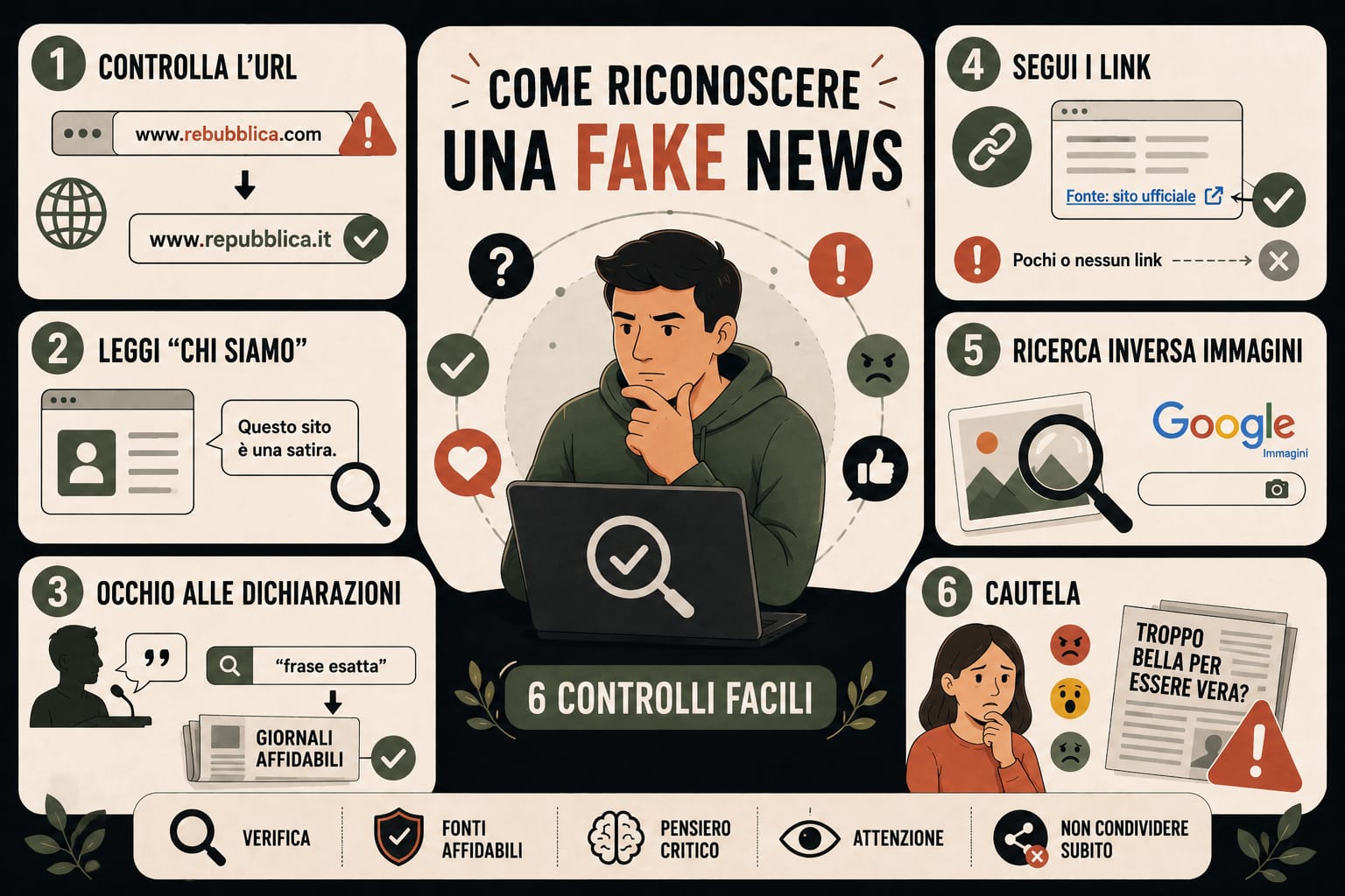 Come riconoscere una fake news