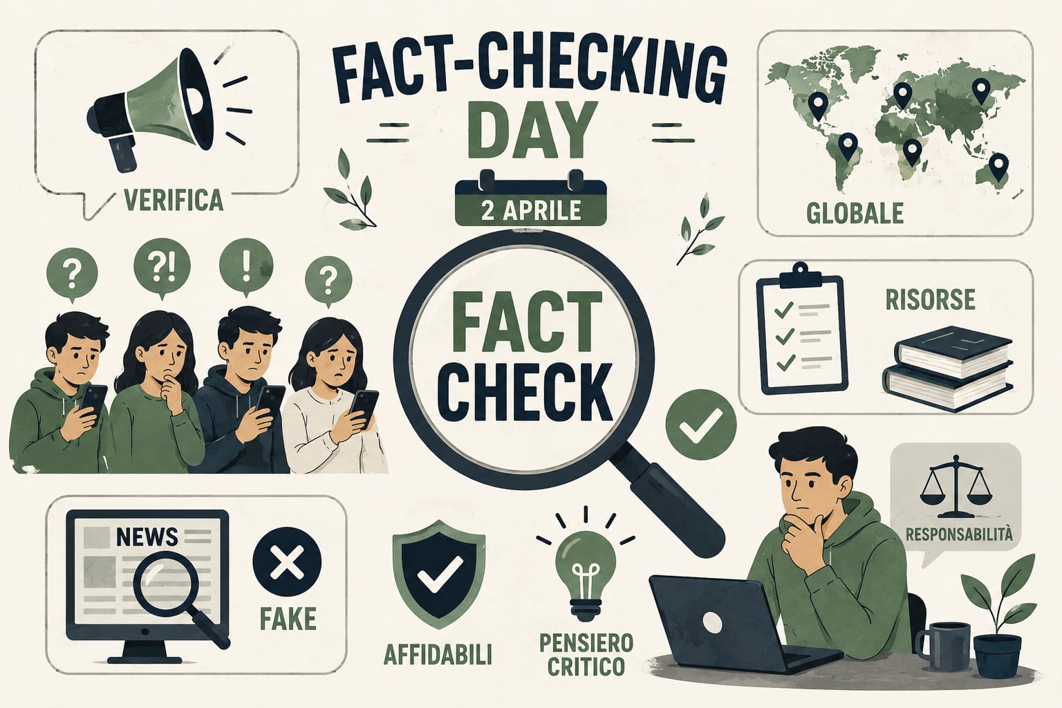 Il 2 Aprile è stato scelto come giornata mondiale del fact-checking